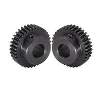 Engrenage droit à 35 dents, 1 module, 1 pièce, pignon noirci en acier au carbone 45 avec alésage de 6 à 17mm for Applications mécaniques(1M 35T -Bore 10 mm)