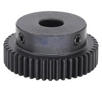 Engrenage droit à denture hélicoïdale pour moteur, 1 Module 46T 47T 48T 49 Teeth Spur Gear 45 Carbon Steel Pinion 8mm 10mm 12mm 15mm Bore High Frequency Quenching Gear miter worm(8mm Bore,49 Teeth)