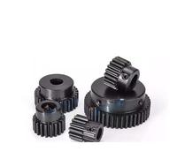 Engrenage droit à trou D, 19/20/25/30 dents, 45#, engrenage métallique en acier, 1 pièce(6x5mm,19 Teeth)