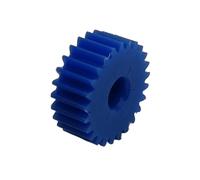 Engrenage droit cylindrique plat en Nylon bleu, module 1.5, 12-27 dents, trou de processus 6mm(27 Teeth)