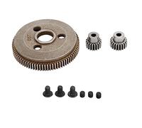 Engrenage droit de voiture RC 1/10, remplacement en acier 86T 19T 21T |Ensemble d'engrenages robustes pour Traxxas Slash 2WD / Rustler 2WD / Stampede 2WD |Kit de mise à niveau
