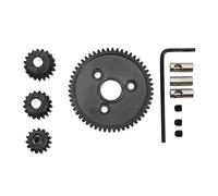 Engrenage droit de voiture RC 54T 0.8 32 pas 3956 avec jeu de pignons 15T 17T 19T pour Traxxas Slash 4x4 4WD