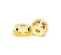 Engrenage droit en laiton, 1 pièce, 0,5 m, 20 dents-60 dents, pignon étagé, 0,5 mod., 20 dents-60 dents, alésage 6,35 mm(32 Teeth)