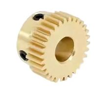 Engrenage droit en laiton, 1 pièce, 0,5 m, 46-60 dents, alésage 4/5/6/8/10/12/14/15 mm, accessoires de transmission(6mm,48 Teeth)