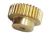 Engrenage droit en laiton à 97 dents, Module 0.5, épaisseur de dents cylindrique de 5mm for les projets mécaniques, pignon d'arbre(12mm bore)