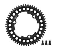 Engrenage droit principal 54T en acier trempé, engrenage principal de remplacement RC, transmission puissante pour voitures E Revo 2.0 MAXX RC, acier antirouille noir 54T
