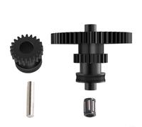 Engrenage en acier trempé pour accessoires d'imprimante 3D, compatible avec Neptune 4, double roulement à billes, usiné CNC, alimentation en fil lisse, 62-65-HRC, 1 paquet