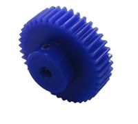 Engrenage moteur en plastique, Engrenage droit en nylon bleu, module 1,25, alésage 6,35 mm, 11-19 dents, avec marchepied(11 teeth)