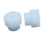 Engrenage moteur en plastique, Lot de 2 engrenages droits en plastique de 0,7 m 16 dents, diamètre 12,6 mm, largeur des dents 5 mm, alésage multiple for direction(5MM BORE)
