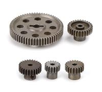 Engrenage Principal 64T, 5 Pièces Durables Pas Faciles à Porter, Engrenage Droit Principal en Métal Différentiel Pratique, Accessoire de Camion RC pour Voitures RedCat 1/10 RC