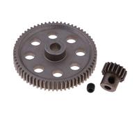 Engrenage Principal Différentiel 64t + Engrenage Moteur 17t Pour Voiture Tout-Terrain Hsp 1/10 Rc 94111