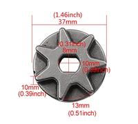 Engrenage Scie À Chaîne À Pignon M14 pour Meuleuse Engrenage Remplacement Tronçonneuse À 7/6/3 Dents Support Électrique Outil Électrique