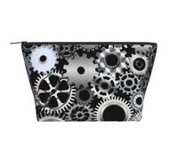 Engrenage Technologie De Rendu Métallique Art Numérique, Trousse de Toilette Trousse de Maquillage Sac à cosmétiques Trousse de Toilette de Voyage Portable
