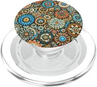 Engrenages colorés Art Steampunk PopSockets PopGrip pour MagSafe