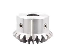 Engrenages coniques, 1 pièce, rapport 1:1, acier inoxydable 304, module 2,5, 20 ou 25 dents, angle d'engrènement de 90°, alésage 12-25 mm.(14mm (keyway 5mm),20 Teeth)