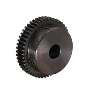 Engrenages de moteur en alliage d'aluminium, Engrenage droit en spirale de 1M, 45 acier au carbone, alésage 6 à 15mm, pignon étagé 50 58T, ver onglet(10 Mm,55 Teeth)