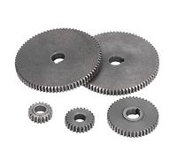 Engrenages de Tour, 5 Pièces Engrenages de Micro-Tour T80 T45 T25 T20 Kit de Remplacement pour Micro-tours et Machines de Découpe de Métal, Engrenages, Engrenages de Tour