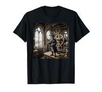 Engrenages d'horloge en Forme de Chat Steampunk - Design Victorien Vintage T-Shirt