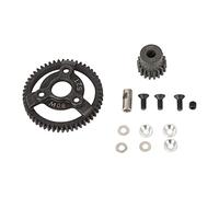 Engrenages droits à pignon RC en acier 32P 0,8M 52T, engrenage droit 18T pour Traxxas Slash 2WD 1/10 RC Car, pièces de mise à niveau durables et hautes performances, noir