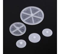 Engrenages en plastique, poulie, courroies, kits de vis sans fin, kit de couronne, moteur de robot, pièces de bricolage pour jouets (34 types)