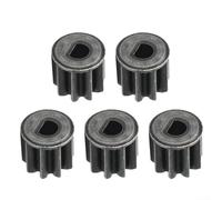 Engrenages métalliques à 9 dents et 12 dents de type D pour perceuse sans fil 550 systèmes de moteur Pièces de rechange compatibles avec tournevis électriques (5 pièces de type D à 9 dents)