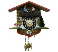 Engstler - 0129K QP - Pendule - Quartz - avec appel du coucou / sonnerie de la minette de l'ouest