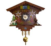 Engstler - 0182 QP - Pendule - Quartz - avec appel du coucou / sonnerie de la minette de l'ouest
