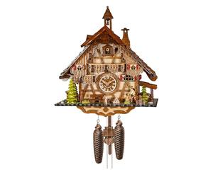 Engstler Horloge à Coucou Maison de la Forêt-Noire avec déchiqueteuse à Bois Mobile