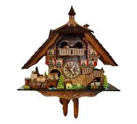 Engstler Pendule à Coucou à Quartz Maison de Forêt Noire avec Musique et Danseurs