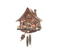Engstler Pendule à Coucou Maison de la Forêt-Noire avec pêcheur à la Ligne Mobile en 4719