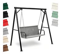 ENGTICUENU Housse De Siège Pour Balançoire De Jardin Remplacement De La Chaise À Bascule Par Du Tissu 600D Oxford Imperméable Toile De Balancelle De Jardin(Gray,58.3x19.7x19.7in)