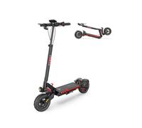 ENGWE E-Scooter Trottinette Électrique Pliable avec Batterie De 648Wh/864Wh, Autonomie Jusqu'À 50 Km/70km, Écran LCD, Y400/Y600 E-Scooter (Y400, Noir + Rouge)