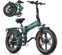 Engwe Engine Pro 2.0 Vélo Électrique Pliable Autonomie: 110km Batterie: 52v 16ah Vitesse Maximale:25km/H Système De Suspension Intégrale Pneus Neige 20pouces Vélo Tout Terrain/Vélo À Pneus Larges Vert