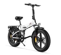 ENGWE ENGINE X - Vélo Électrique Pliable 20"" - Batterie Amovible 48V13Ah - Autonomie 120km -VTT Fat bike,Blanc