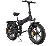 Engwe - Engine X - Vélo Électrique Pliable - Autonomie 100km - Batterie 48v13ah - Tout Suspendu - 7 Vitesses - Noir