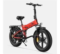 ENGWE Engine X Vélo électrique pliant 250W - Batterie 48V13Ah, pneus 20"x4.0" , autonomie jusqu’à 120 km, freins à disque 160 mm - Rouge Rouge