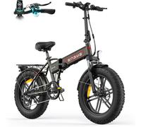 Engwe Ep-2 Boost - Vélo Électrique Pliable 20" - 48v 13ah - Autonomie 100km - Avec Amortisseur Avant - Vtc Fat Bike - Brun
