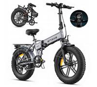 ENGWE EP-2 BOOST - Vélo électrique Pliable 20"" - Batterie 48V 13Ah - Autonomie 100km - Avec Amortisseur avant - VTC Fat bike, Gris
