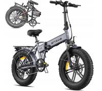 ENGWE EP-2 BOOST - Vélo électrique Pliable 20"" - Batterie 48V 13Ah - Autonomie 100km - Avec Amortisseur avant - Gris