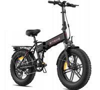 Engwe Ep-2 Boost - Vélo Électrique Pliable 20 Pouces - Batterie 48 V 13 Ah - Autonomie 100 Kilomètres - Vitesse Maximale 45 Km/H - Équipé D'Une Suspension Avant - Vélo Hybride À Pneus Larges, Noir