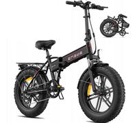 Engwe Ep-2 Boost - Vélo Électrique Pliable 20 Pouces - Batterie 48 V 13 Ah - Autonomie 100 Kilomètres - Vitesse Maximale 45 Km/H - Équipé D'une Suspension Avant - Vélo Hybride À Pneus Larges, Noir