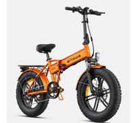 ENGWE EP-2 Boost Vélo électrique pliant avec batterie amovible 48 V 13 Ah jusqu’à 120 km, pneus larges 50 x 10 cm et 7 vitesses pour tout type de terrain - Orange