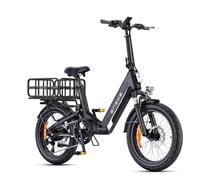 ENGWE L20 3.0 Boost Velo Electrique avec APP, Vélo électrique | Batterie 48V 13,5 Ah jusqu'à 135 km, Capteur de Couple et Freins Hydrauliques, Pneus 20*3.0, 2 Heures de Charge