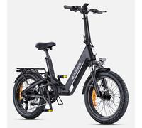 ENGWE L20 3.0 Boost Vélo électrique avec application, batterie 48 V 13,5 Ah, portée jusqu'à 135 km, capteur de couple et freins hydrauliques, pneus 50 x 7 cm, recharge en 2 heures - Noir