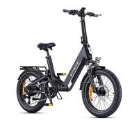 ENGWE L20 3.0 Boost - Vélo Électrique Pliable 20"" -Batterie Amovible 48V13.5Ah - Autonomie 100km - Frein à disque hydraulique ,Noir