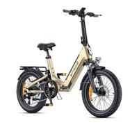 ENGWE L20 3.0 Boost - Vélo Électrique Pliable 20"" -Batterie Amovible 48V13.5Ah - Autonomie 100km - Frein à disque hydraulique ,Doré