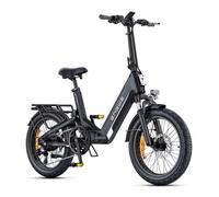 ENGWE L20 3.0 Boost - Vélo Électrique Pliable 20"" -Batterie Amovible 48V13.5Ah - Autonomie 100km - Frein à disque hydraulique ,Noir