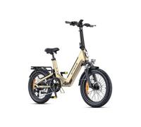 Engwe L20 3.0 Boost - Vélo Électrique Pliable 20 Pouces - Batterie Amovible 48 V 13,5 Ah - Autonomie 100 Kilomètres - Or Multicolore