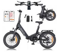 Engwe L20 3.0 Pro - Vélo Électrique Pliable 20 Pouces - Batterie Amovible 48v 15ah - Autonomie 160 Km - Vitesse Maximale 25 Km/H - Freins À Disque Hydrauliques - Système De Suspension Intégral - Noir
