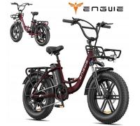 ENGWE L20 BOOST - Vélo électrique 20"" - Autonomie 140km - Batterie Amovible 48V13Ah - Fat bike,Rouge